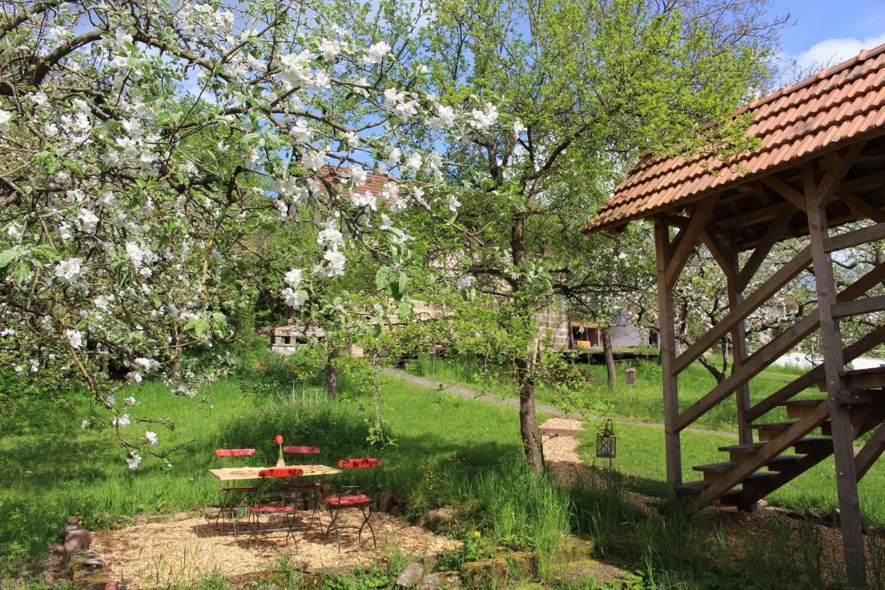 Ferienwohnung Koppelblick Pfarrweisach Exteriér fotografie